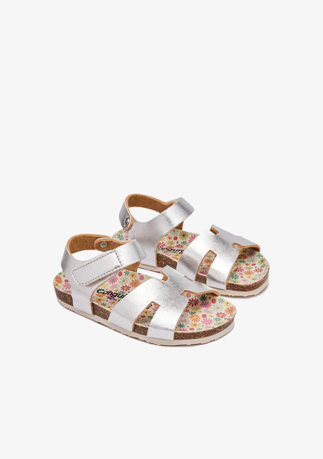 Silver Shine Strips Bio Sandals - Image 2