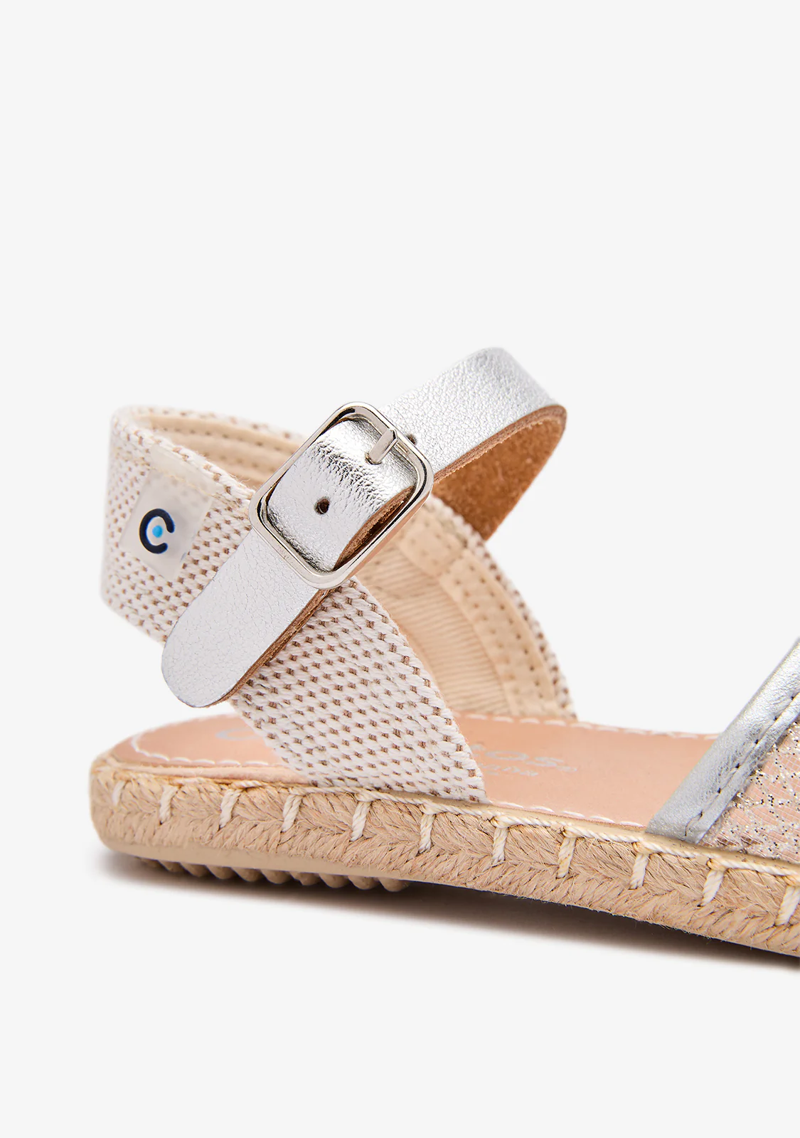 Silver Shiny Mesh Espadrilles - Image 3