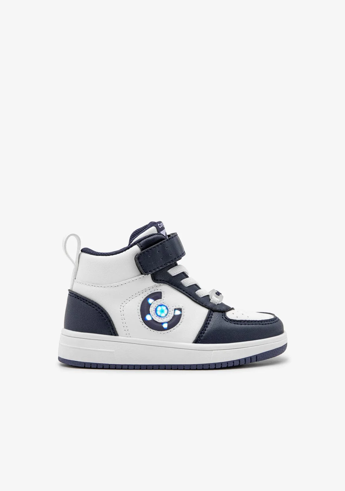 Navy Logo with Lights High Top Sneakers - Image 3