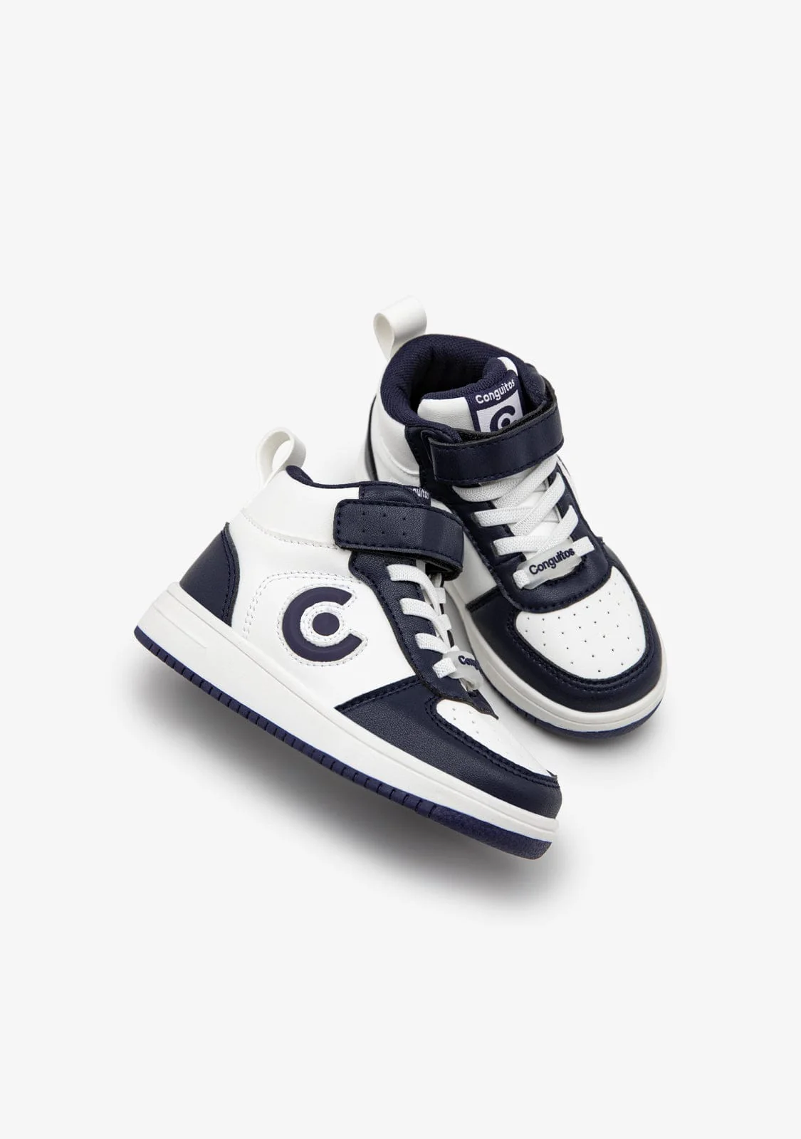 Navy Logo with Lights High Top Sneakers - Image 5