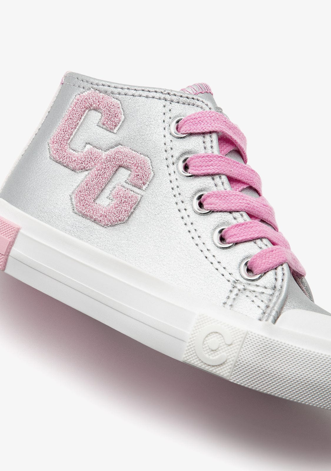 Silver Letters High Top Sneakers - Image 3