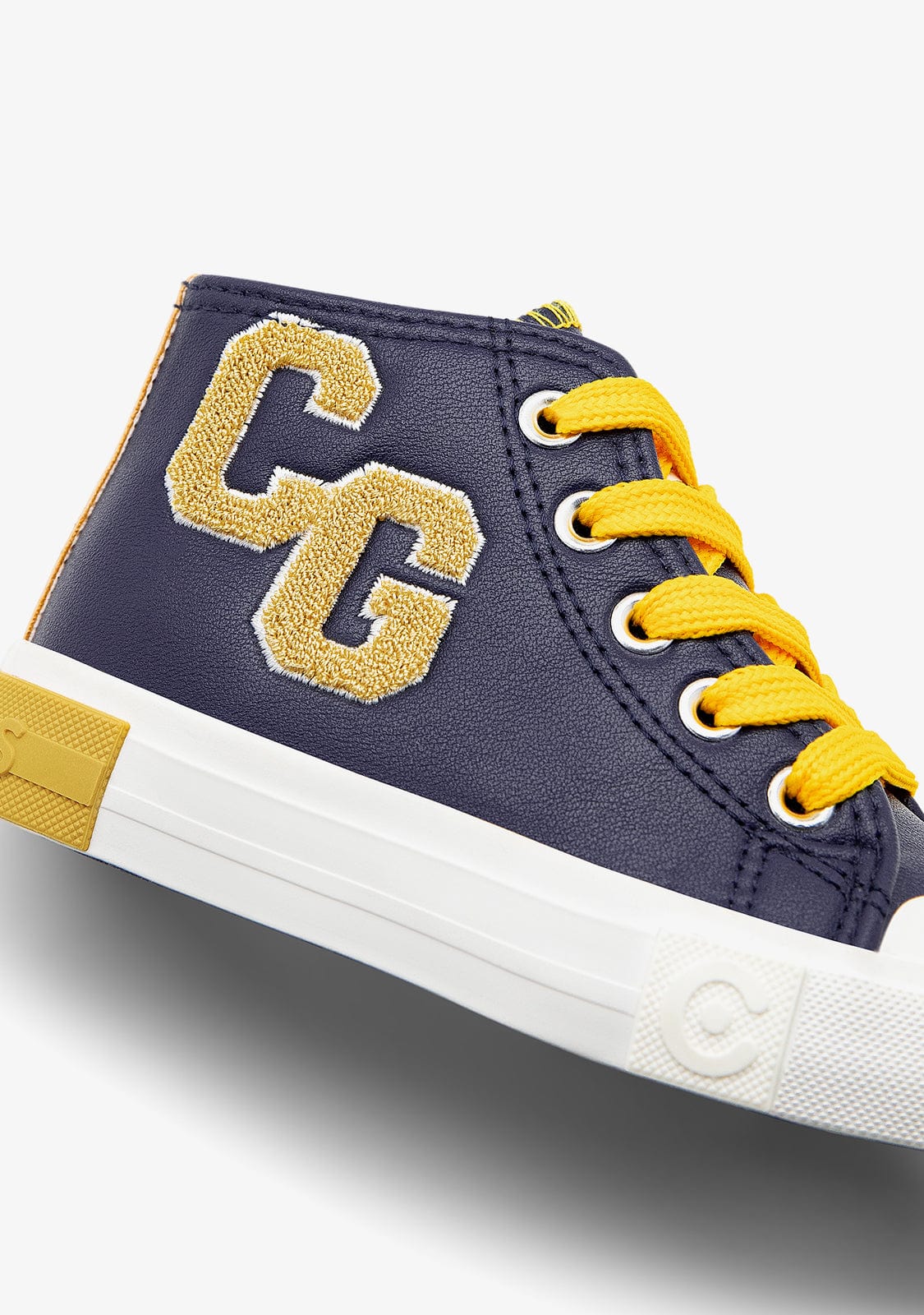 Navy Letters High Top Sneakers - Image 3