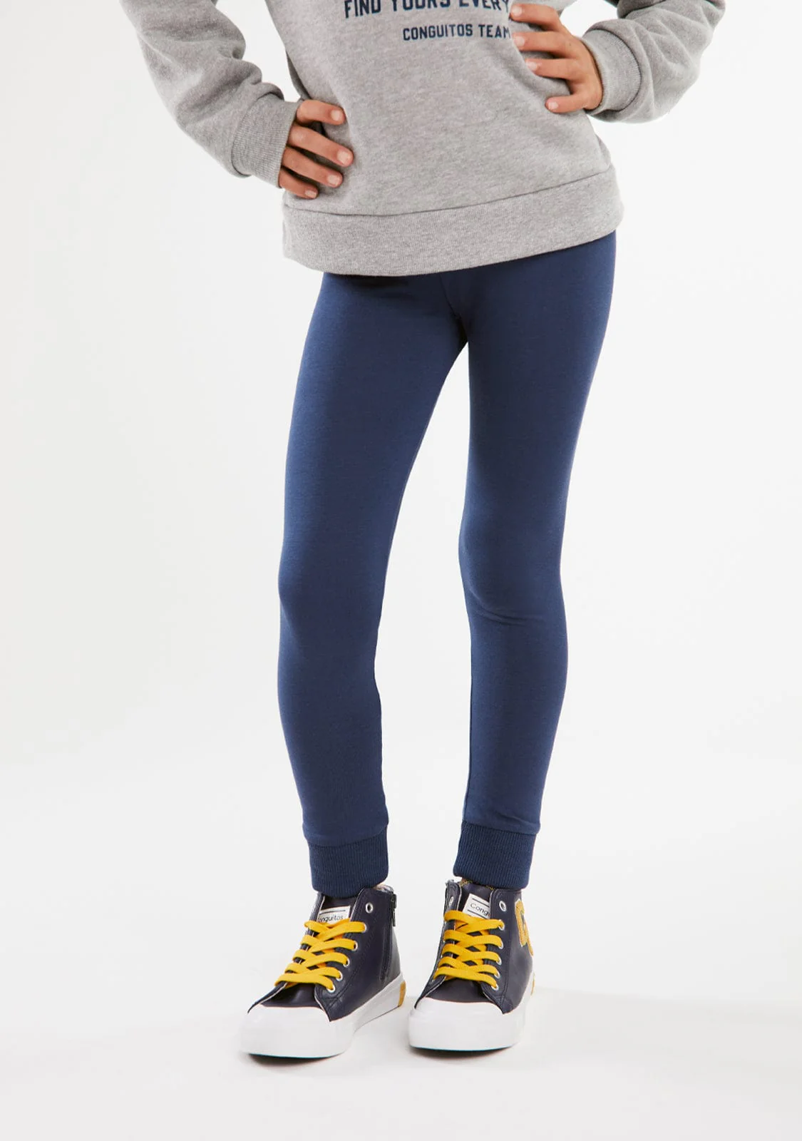 Navy Letters High Top Sneakers - Image 5