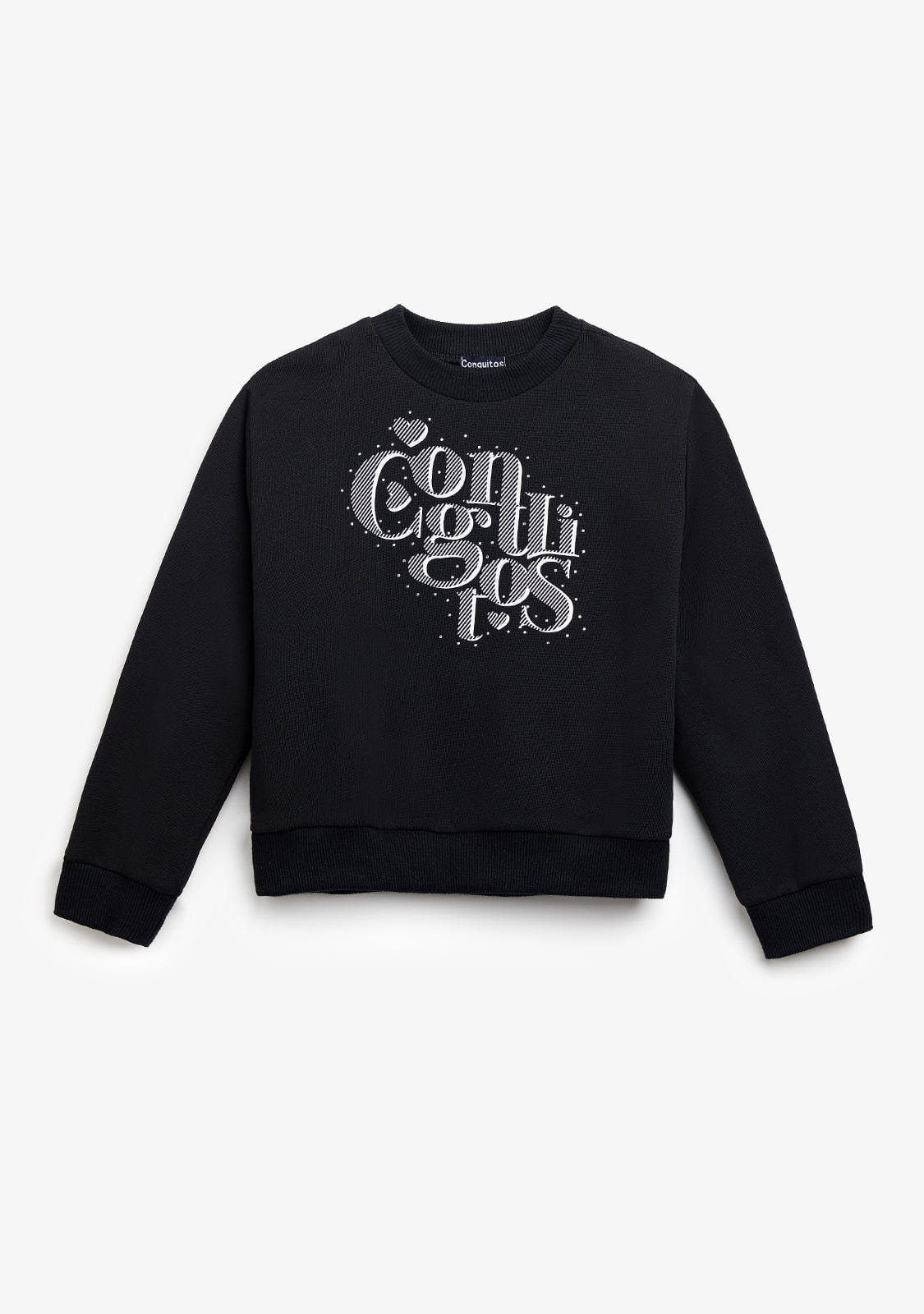 Black Conguitos Print Sweatshirt - Image 2