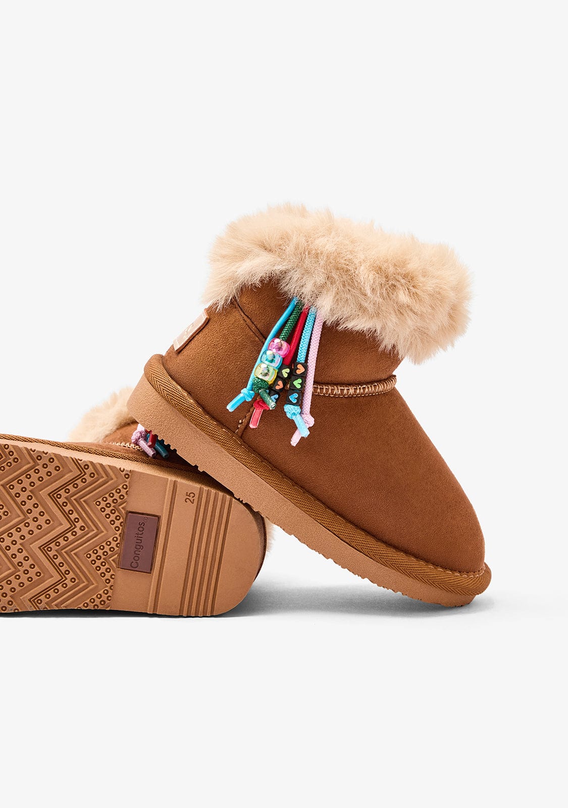 Tan Charm Fur Australian Boots - Image 4