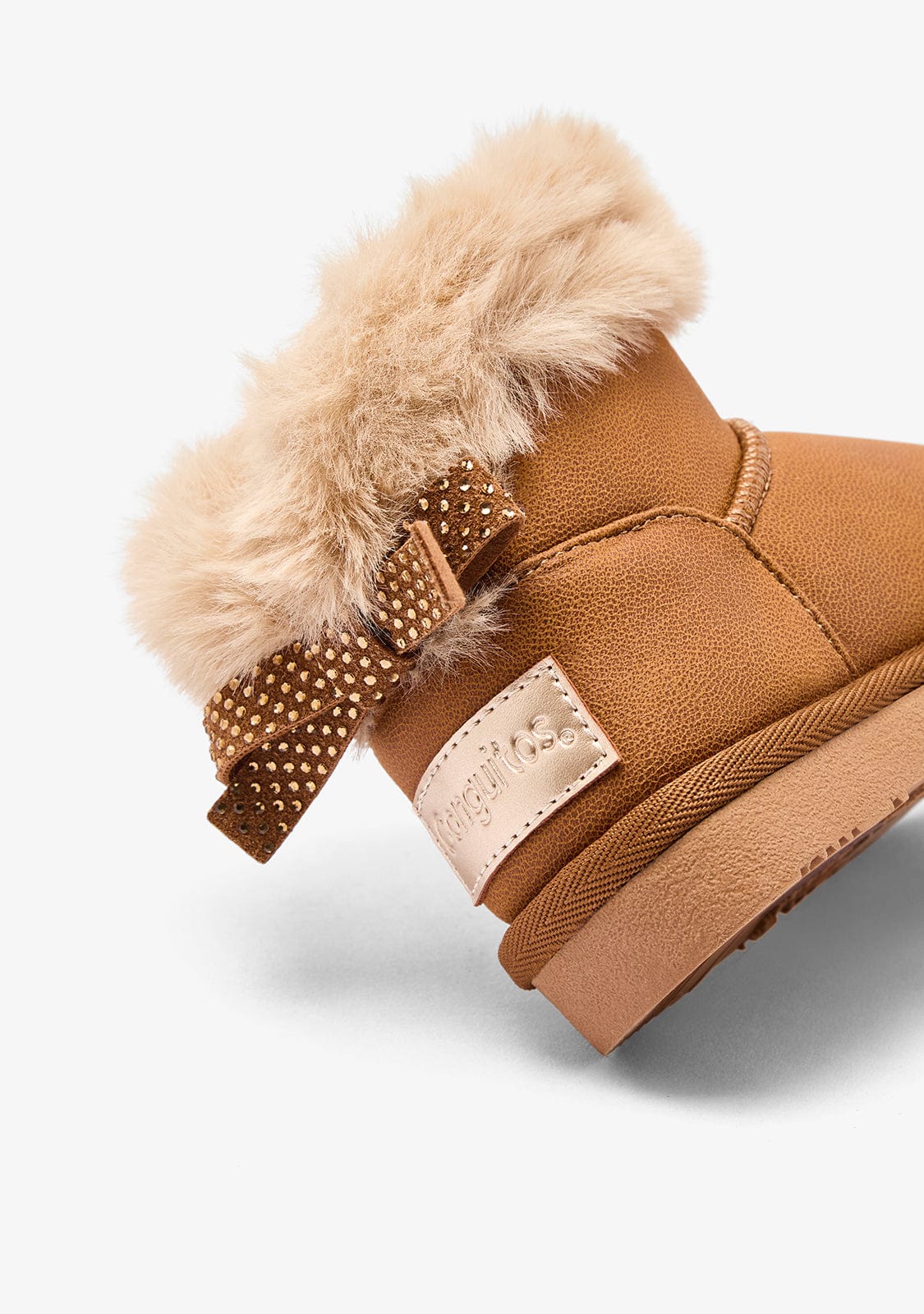 Tan Strass Bow Australian Boots - Image 2