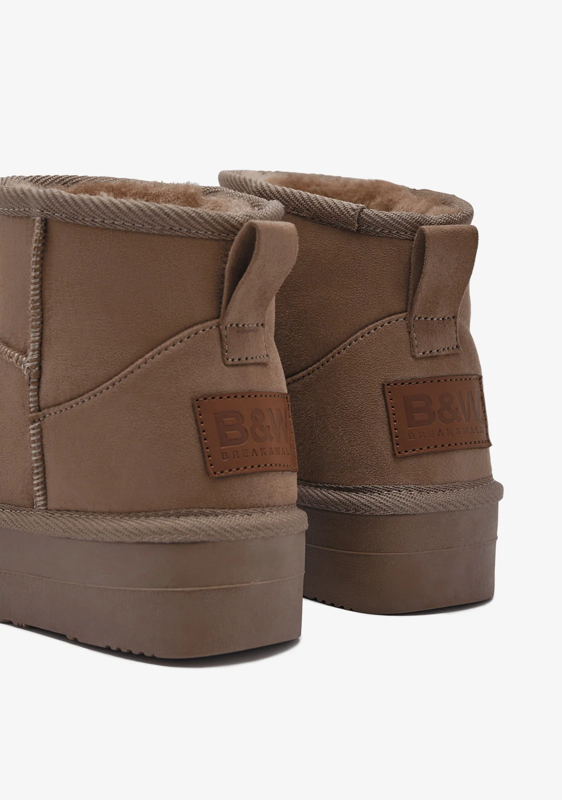 Taupe Low Australian Boots B&W - Image 3