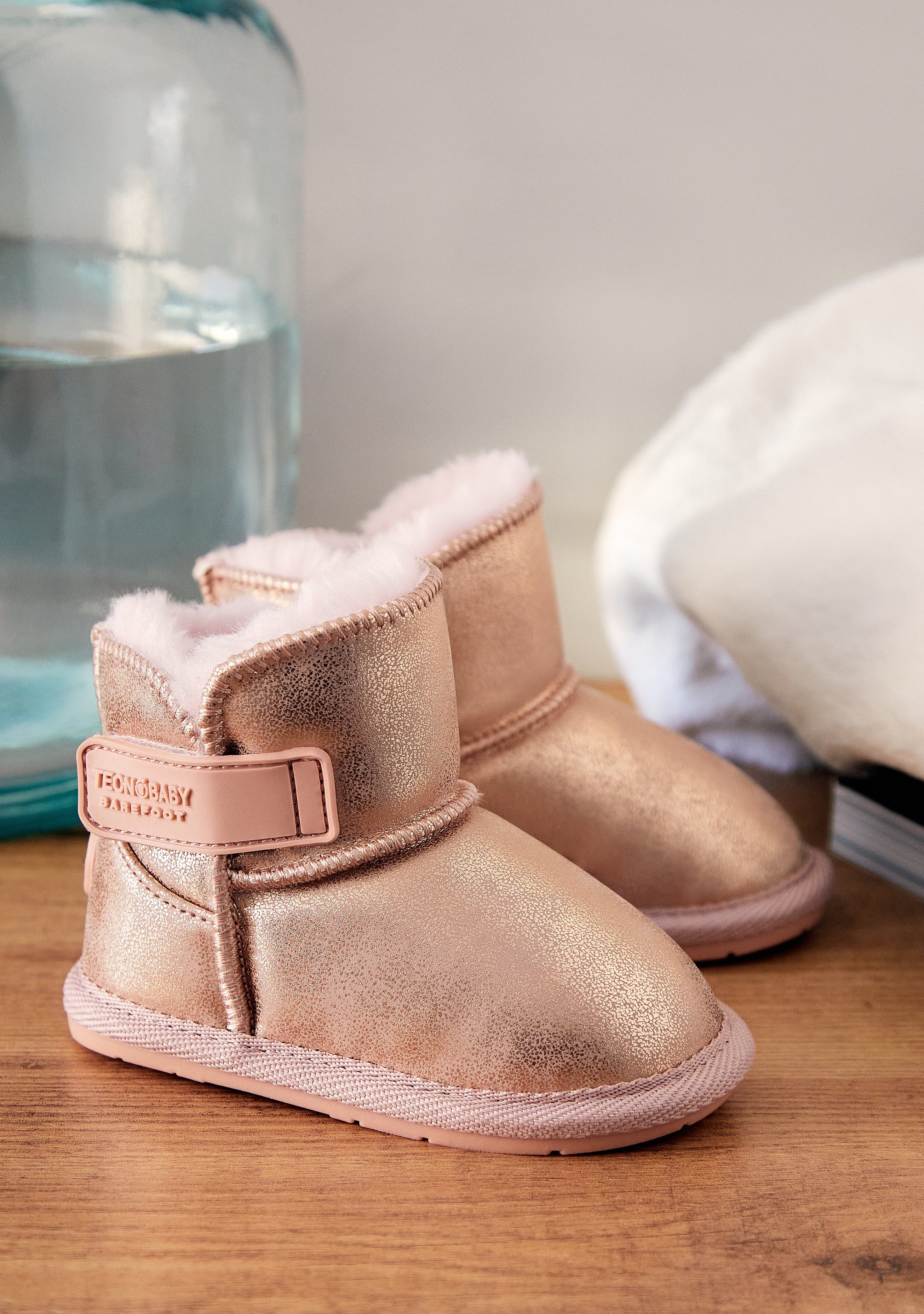Pink Metallic Barefoot Australian Boots - Image 4