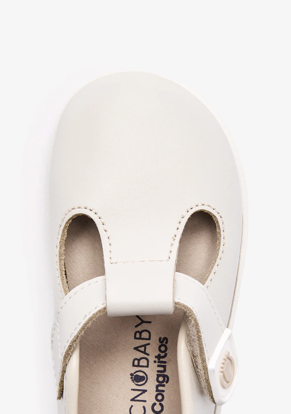 Baby´s Beige Barefoot Mary Janes - Image 4