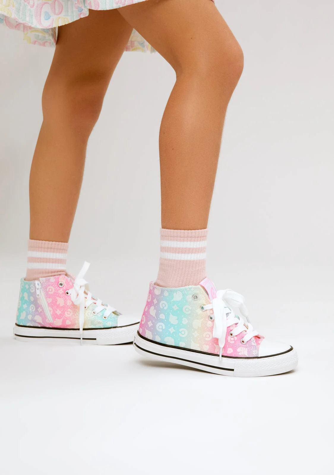 Unicorn Glitter Glows in the Dark High Sneakers - Image 5