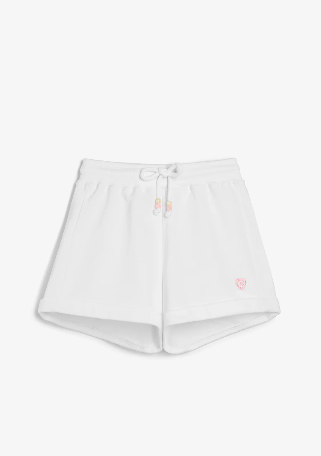 White Beaded Shorts - Image 2