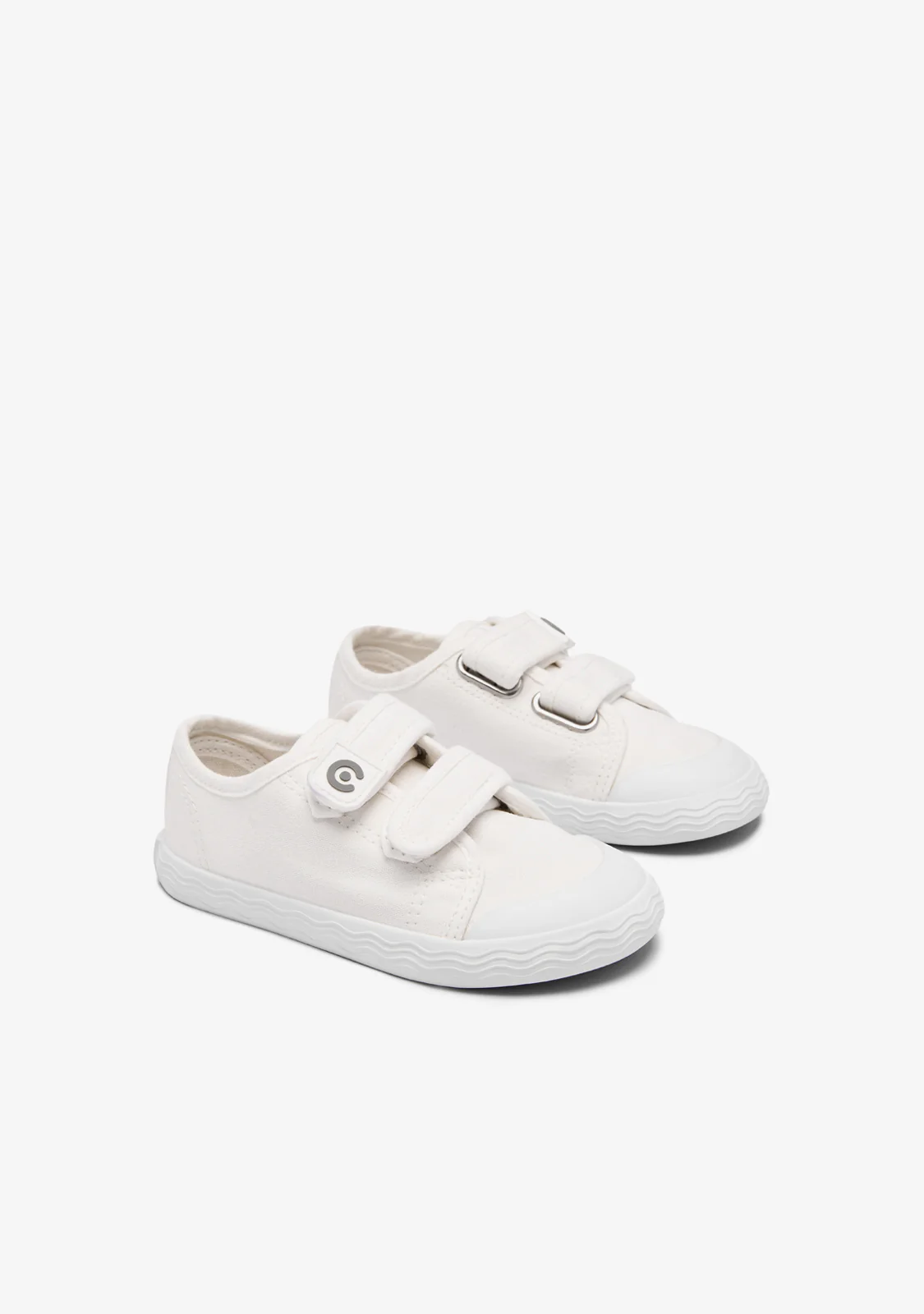 White Canvas Barefoot Goflex Sneakers - Image 2