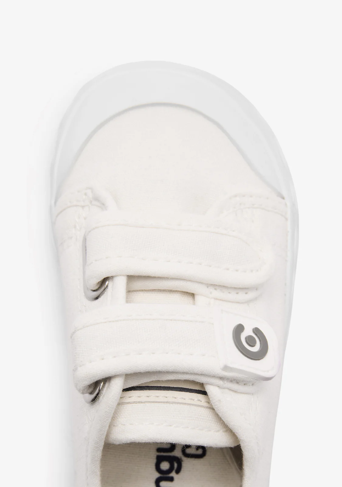 White Canvas Barefoot Goflex Sneakers - Image 4
