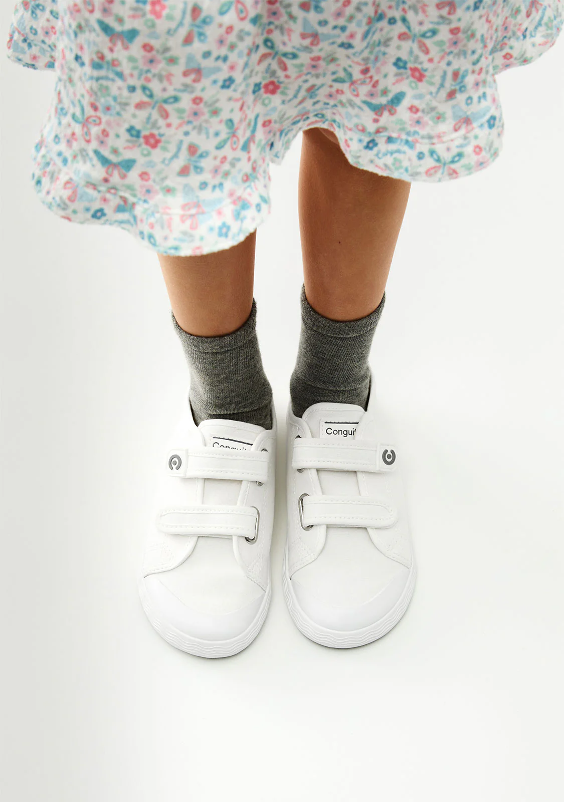 White Canvas Barefoot Goflex Sneakers - Image 5