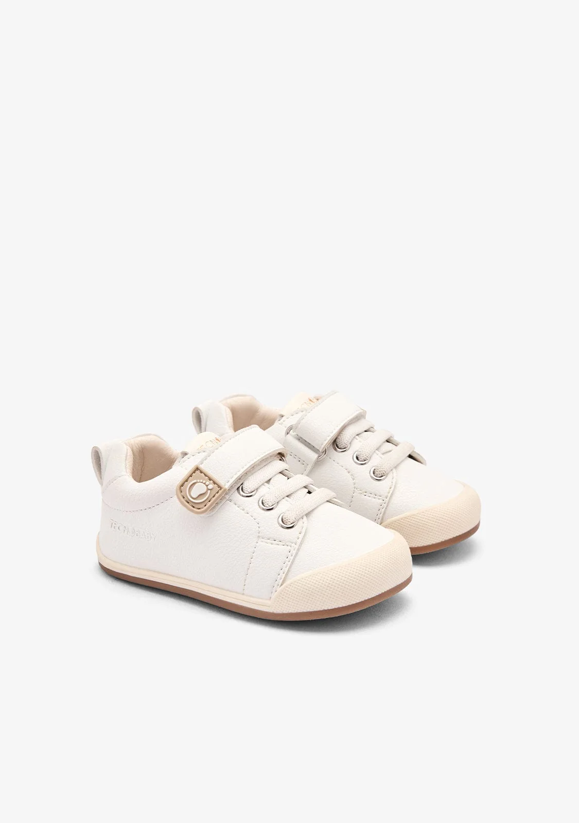 White Casual Barefoot Sneakers Tecnobaby - Image 2