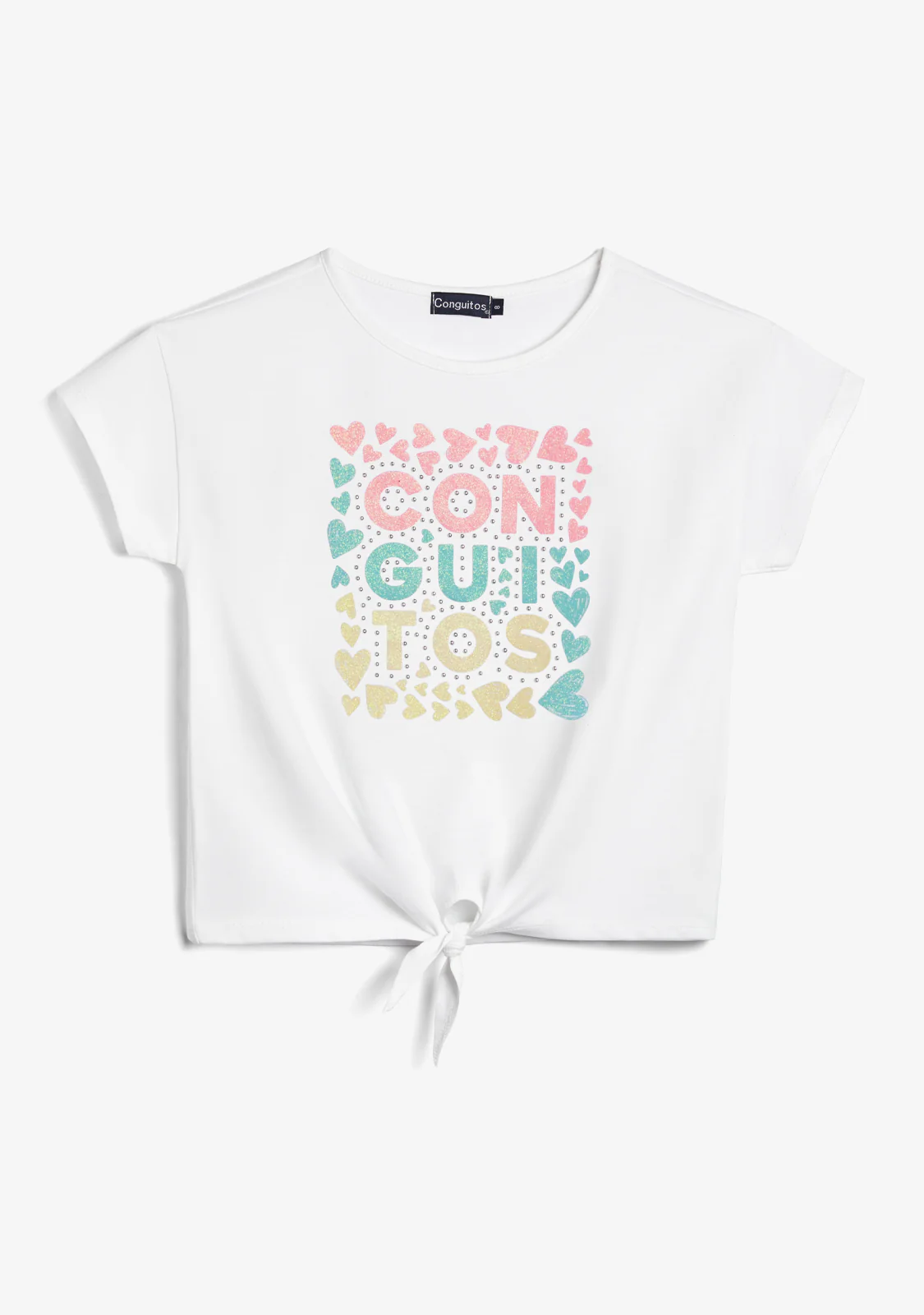 White Color Brand T-Shirt - Image 2