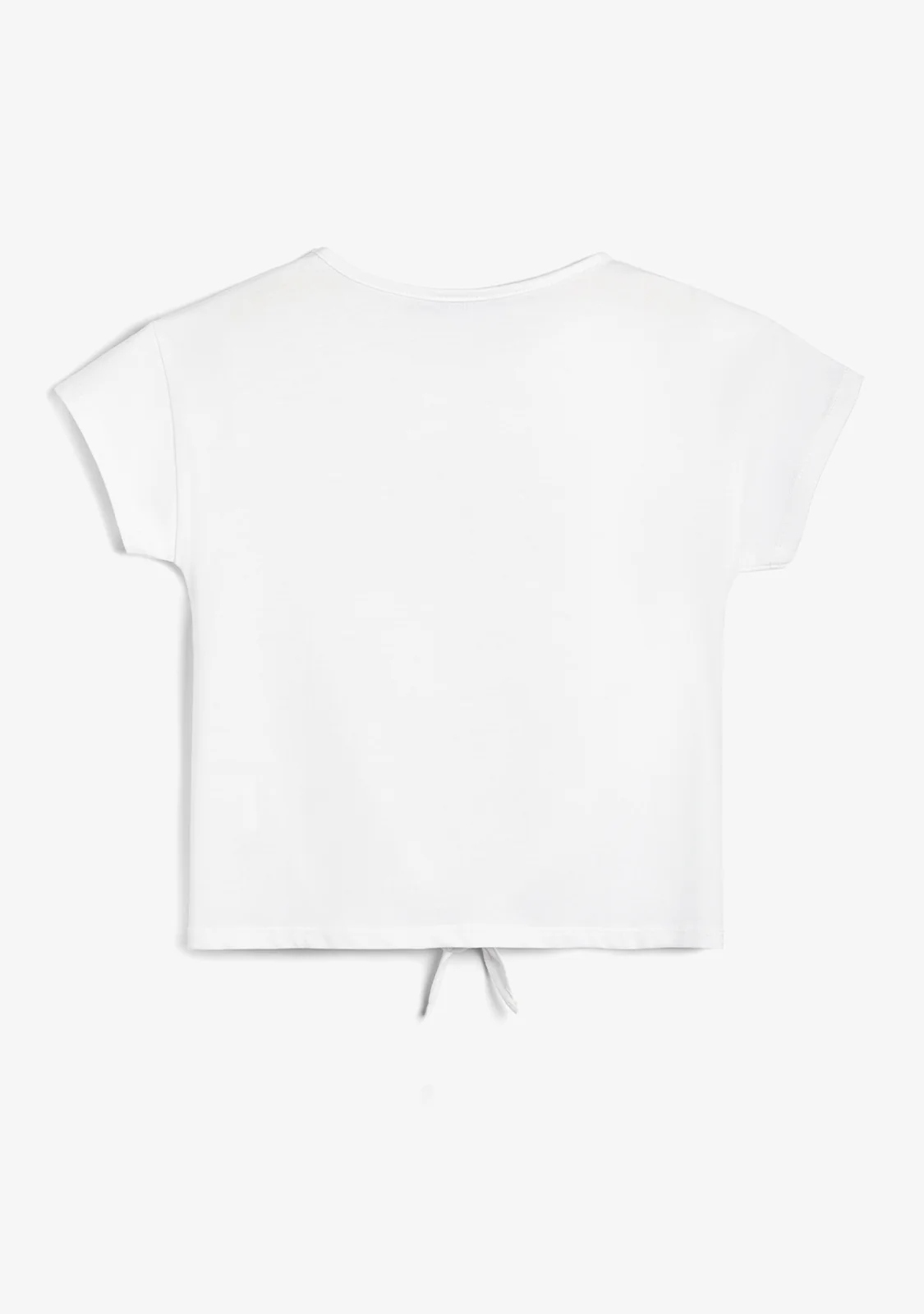 White Color Brand T-Shirt - Image 5