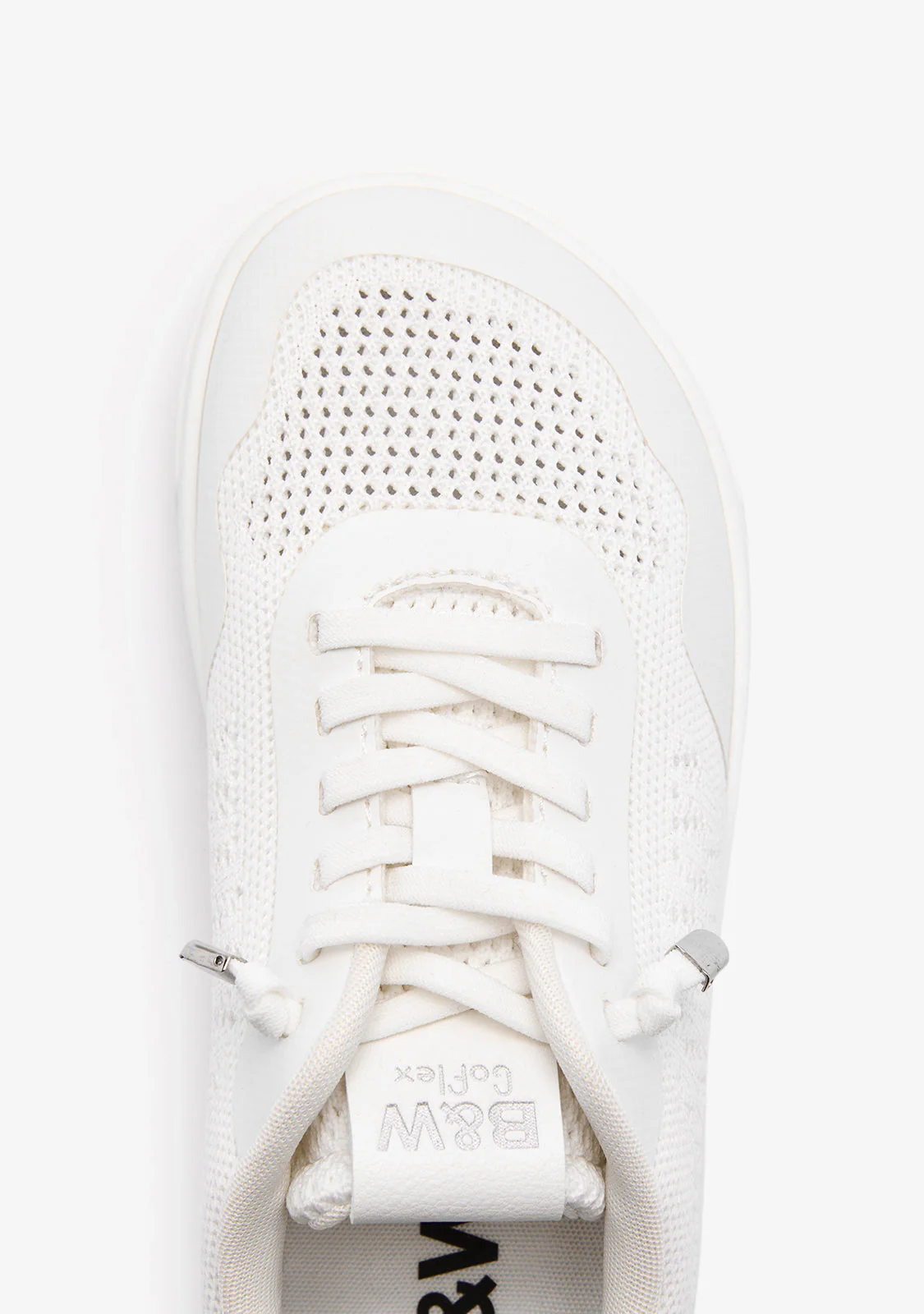 White Embroidery Barefoot Goflex Sneakers - Image 4