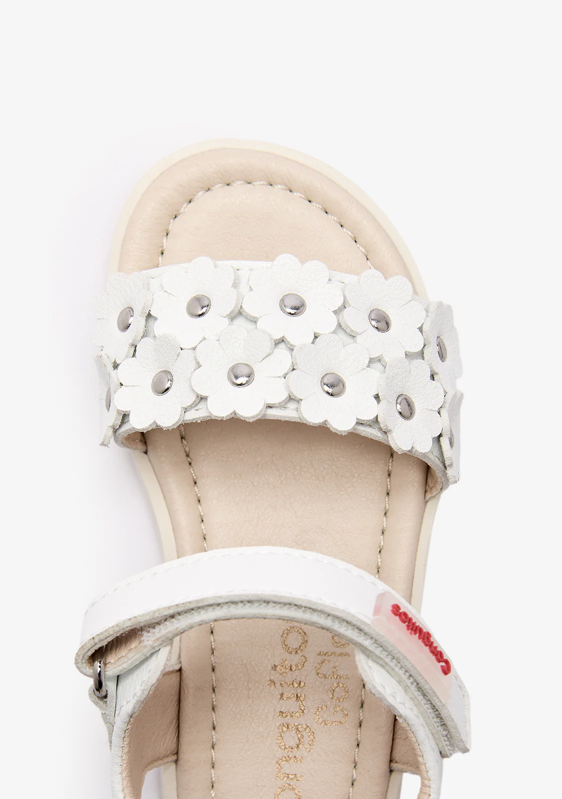 White Flower Barefoot Goflex Sandals - Image 4