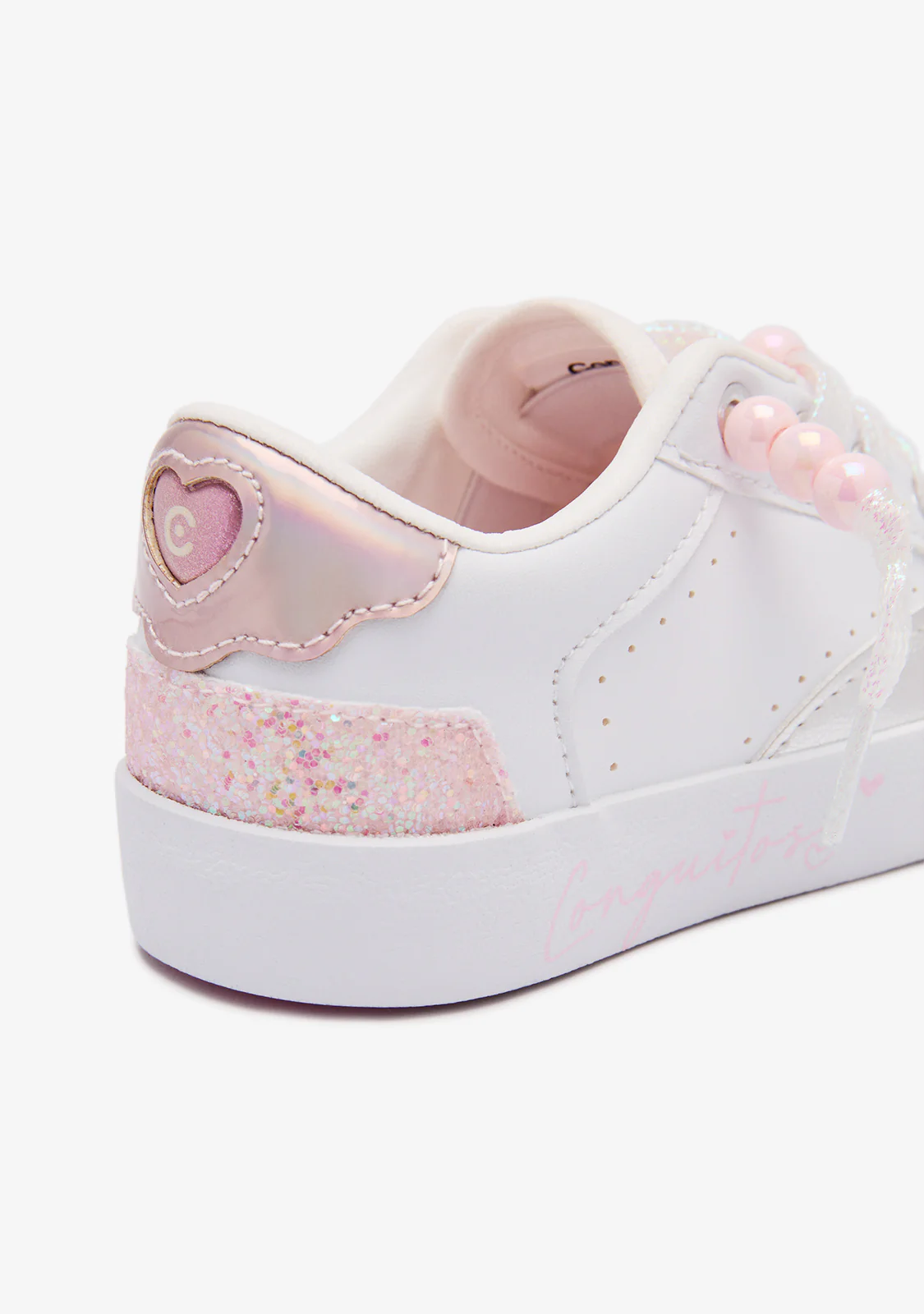 White Glow Heart Sneakers - Image 4