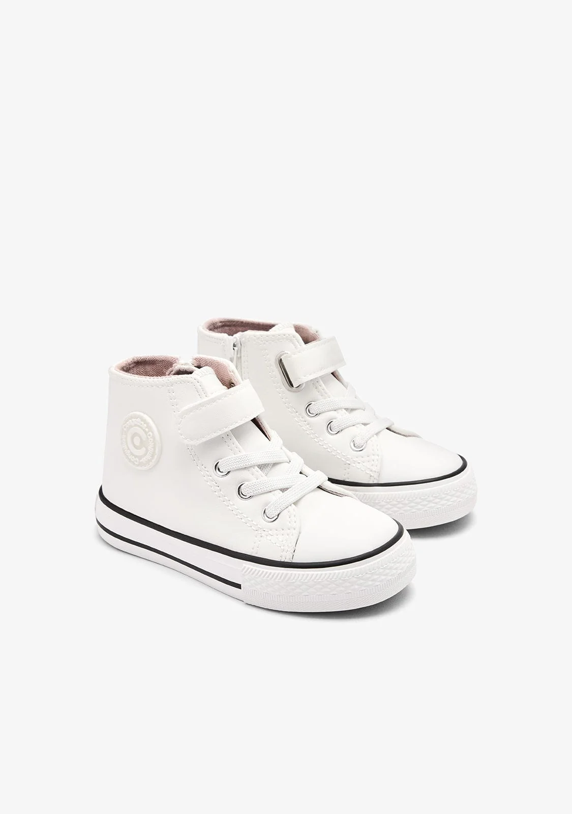 White High Strap Sneakers - Image 2