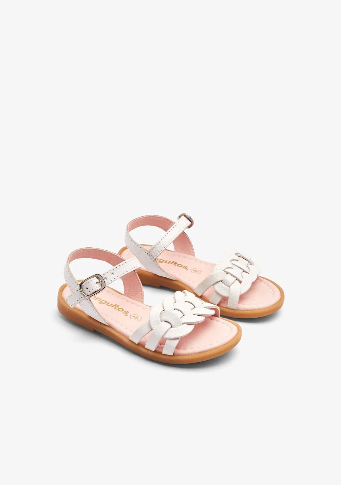 White Knot Buckle Sandals - Image 2
