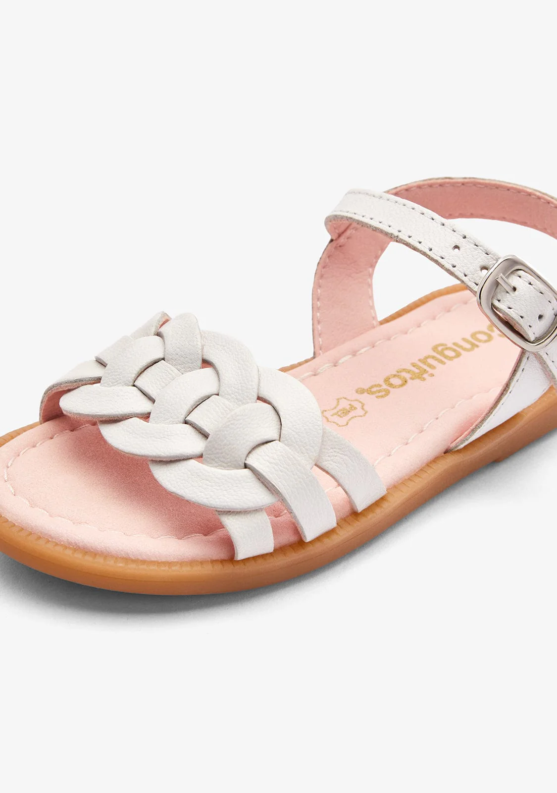 White Knot Buckle Sandals - Image 3