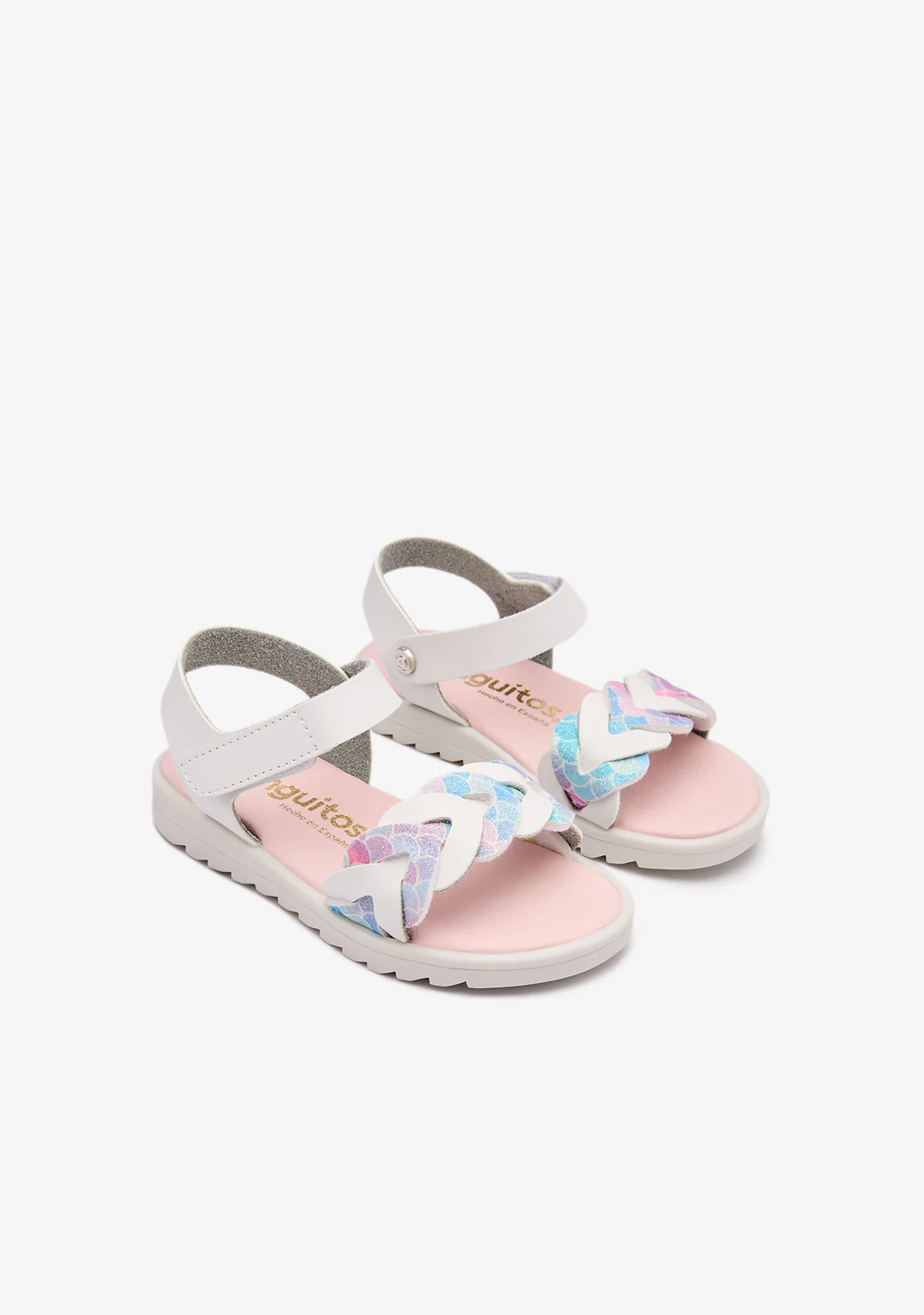 White Mermaid Braid Sandals - Image 2