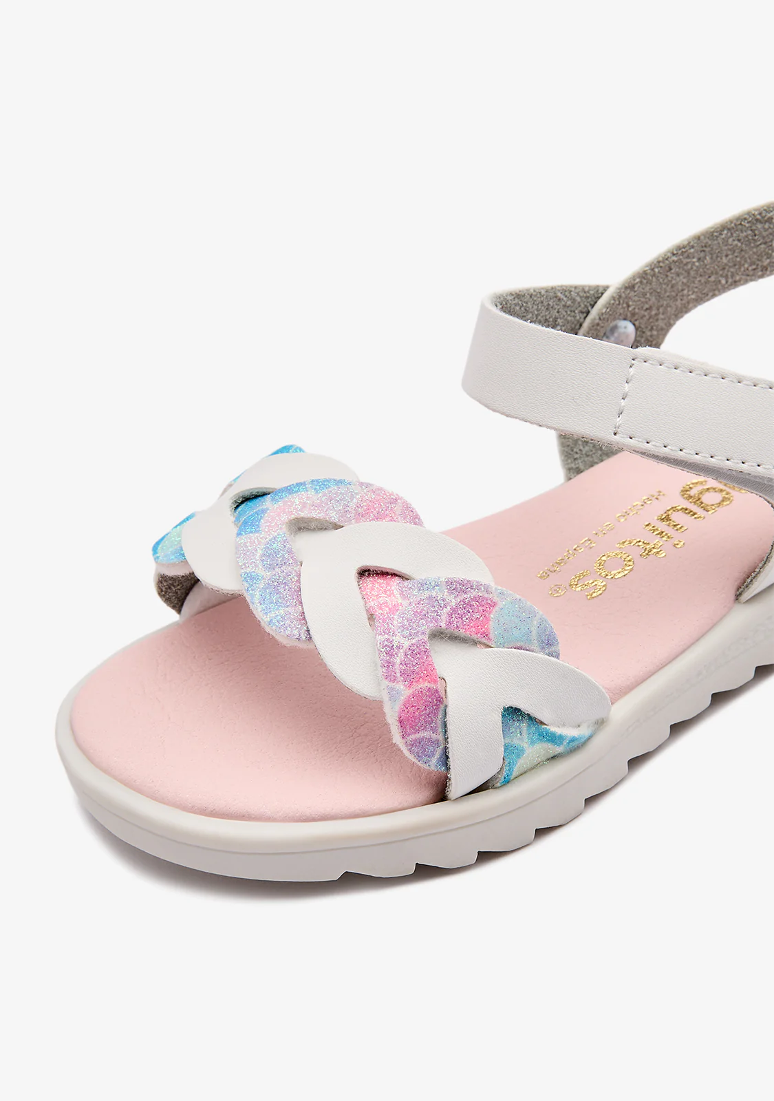 White Mermaid Braid Sandals - Image 4