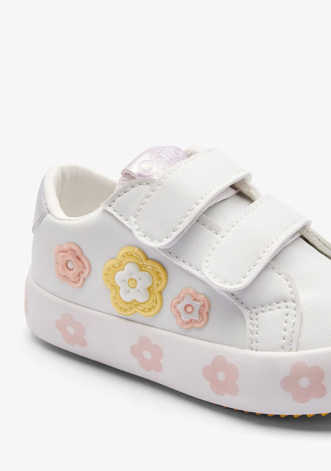 White / Multi Flower Straps Sneakers - Image 3