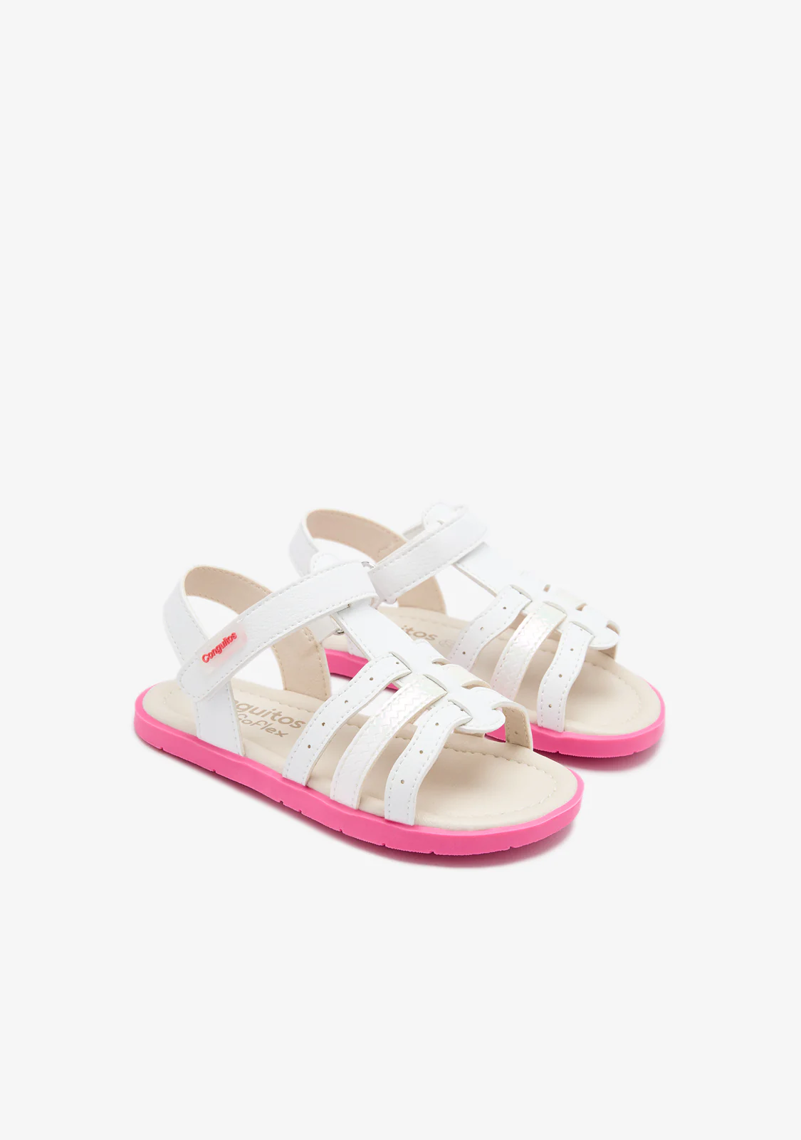 White Pink Barefoot Goflex Sandals - Image 2