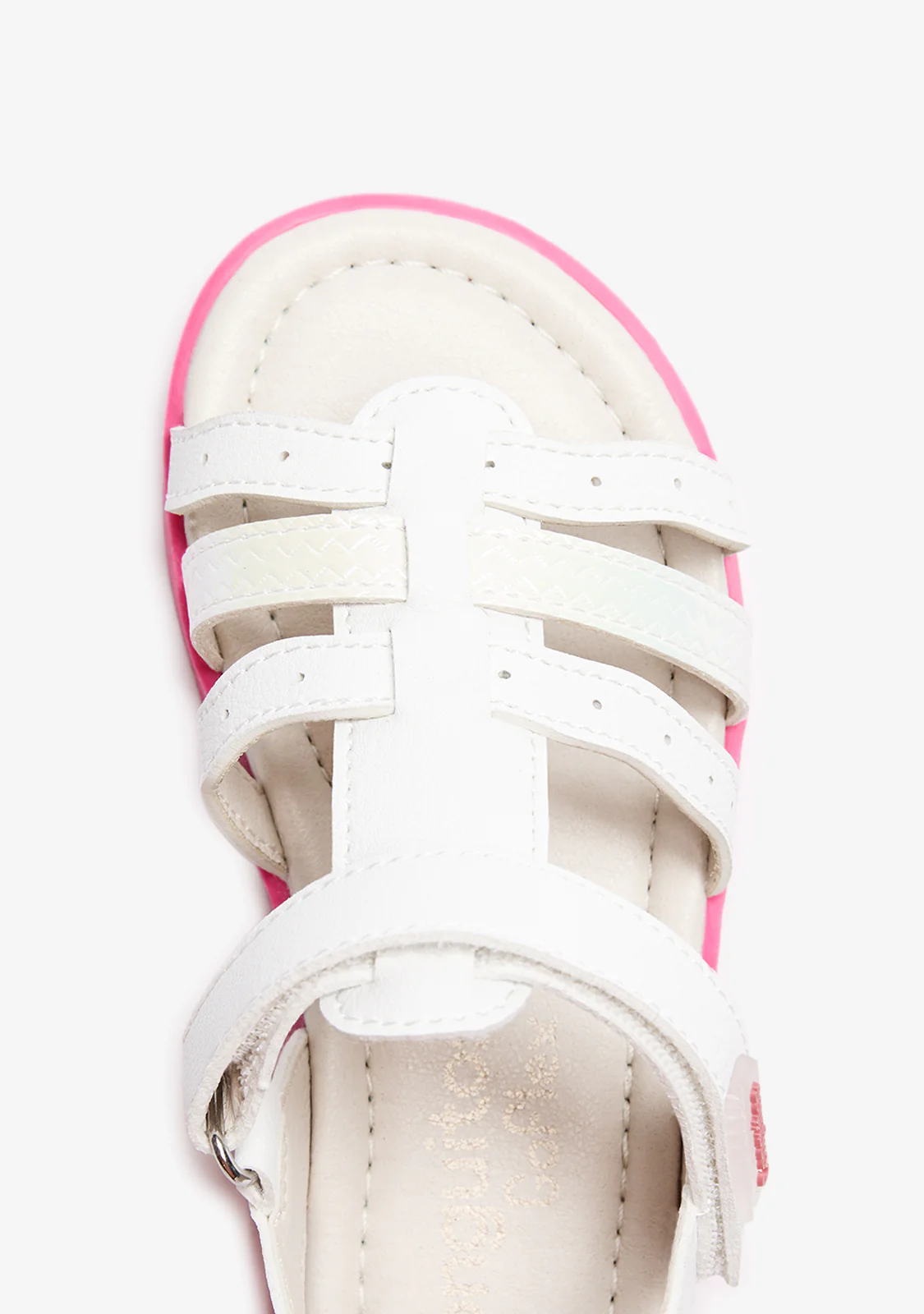 White Pink Barefoot Goflex Sandals - Image 4