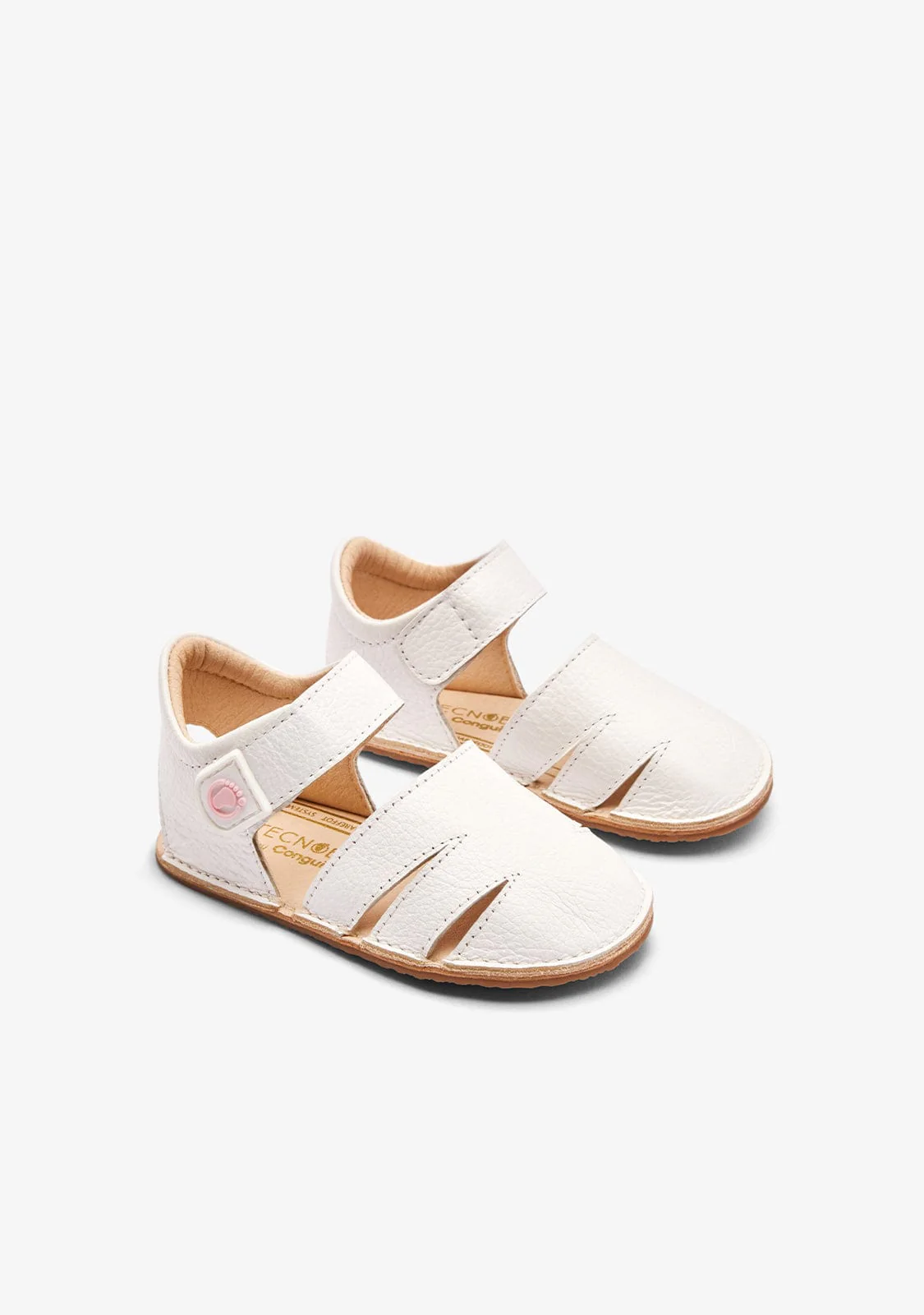 White Barefoot Closed Sandal - Image 2