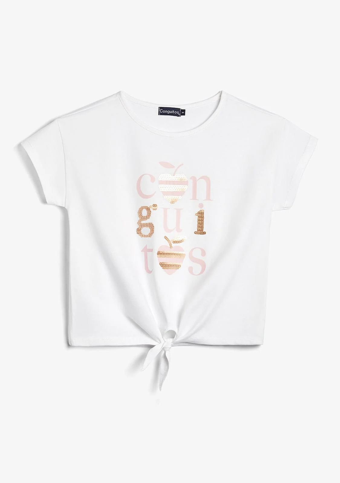 White Sequins T-Shirt