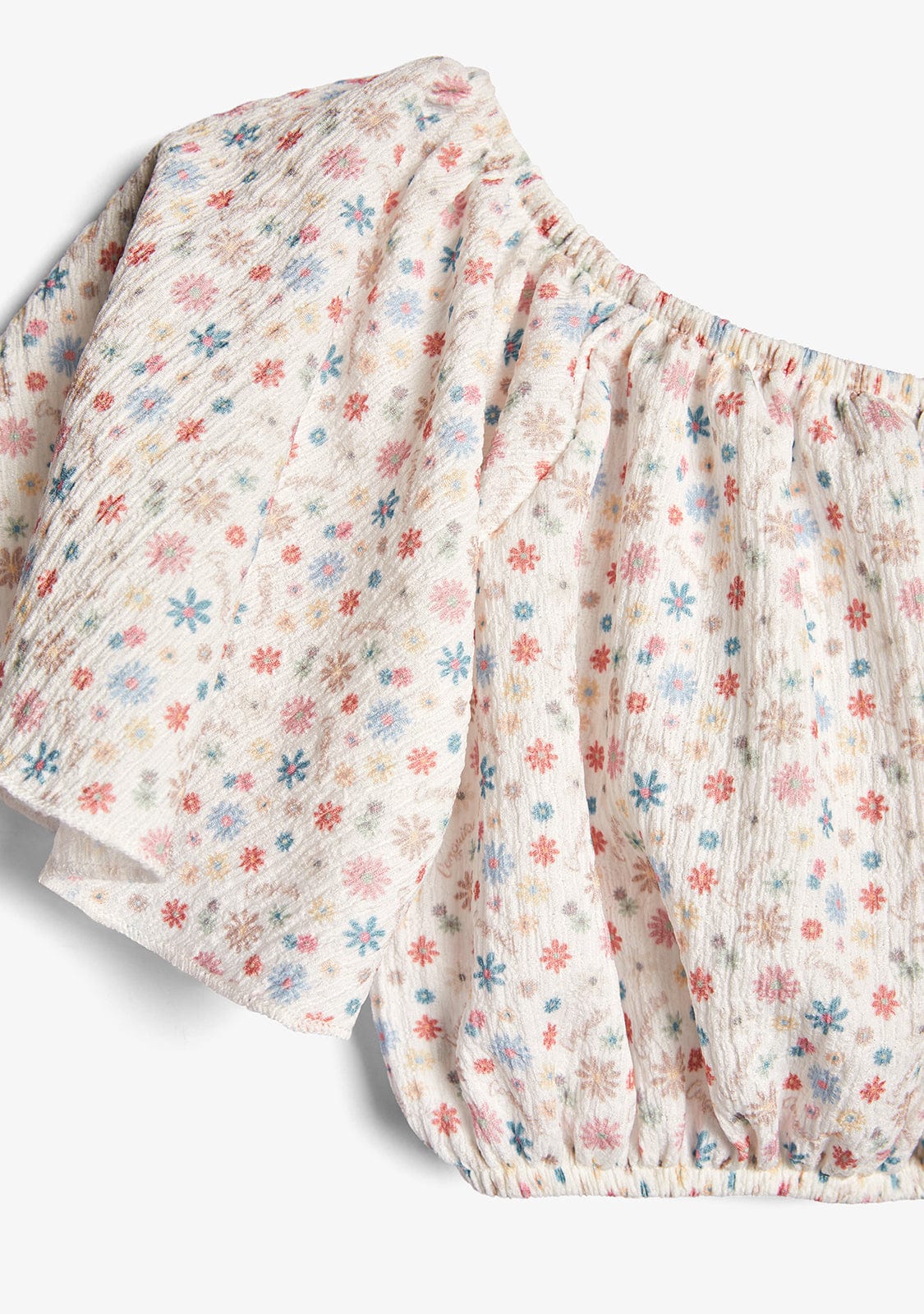 White Shoulders Flowers T-Shirt - Image 3