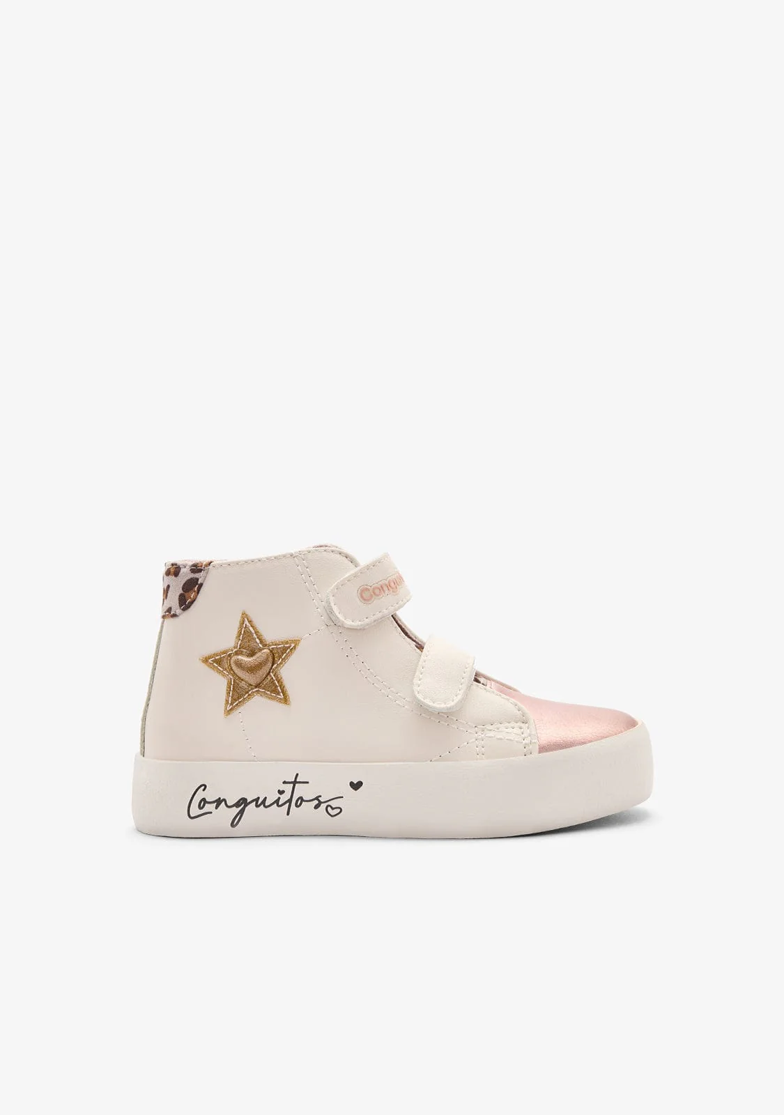 White Star High Strap Sneakers