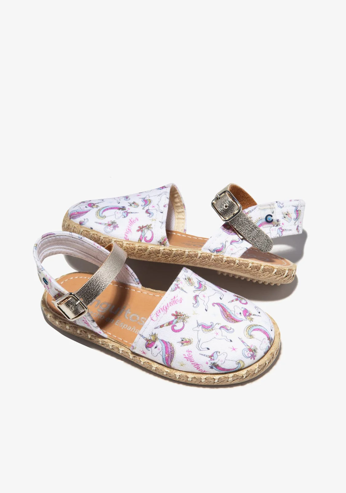 White Unicorns Buckle Espadrilles - Image 3