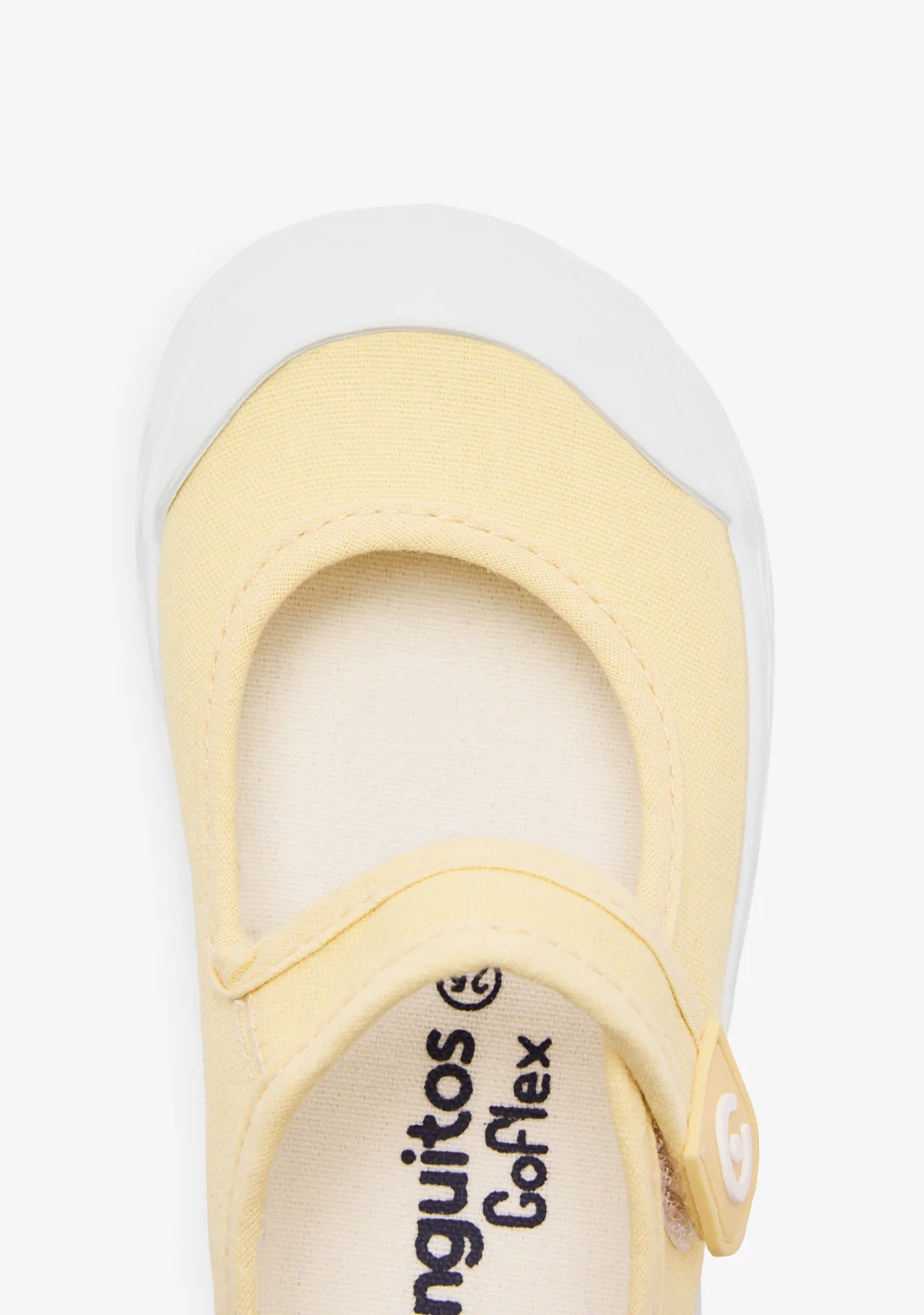 Yellow Canvas Barefoot Goflex Mary Janes - Image 4
